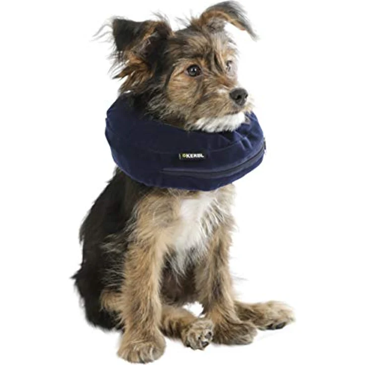 Maxi-Pet 80834 Hundehalskrause, aufblasbar, blau, Halsumfang 18-30 cm – Bild 2