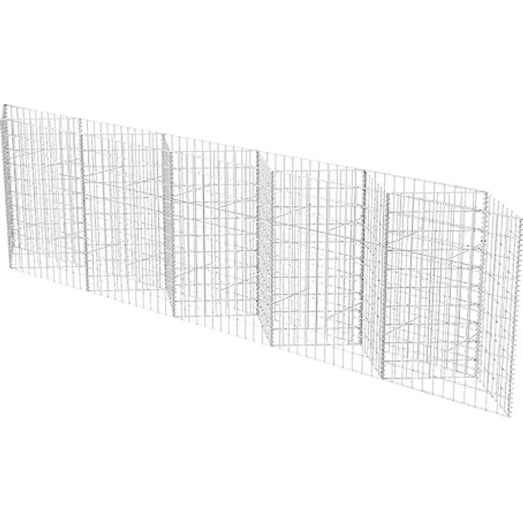 vidaXL Gabionenkorb Pflanzkasten GemüseHochbeet Stahl 300×30×100 cm – Bild 2