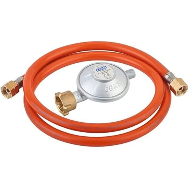 Gas-Hockerkocher Profi 10,5 KW 3-Fuß Hockerkocher 18 cm Gussbrenner mit Zündsicherung und Piezozünder inkl. Schlauch u. Regler – Bild 2