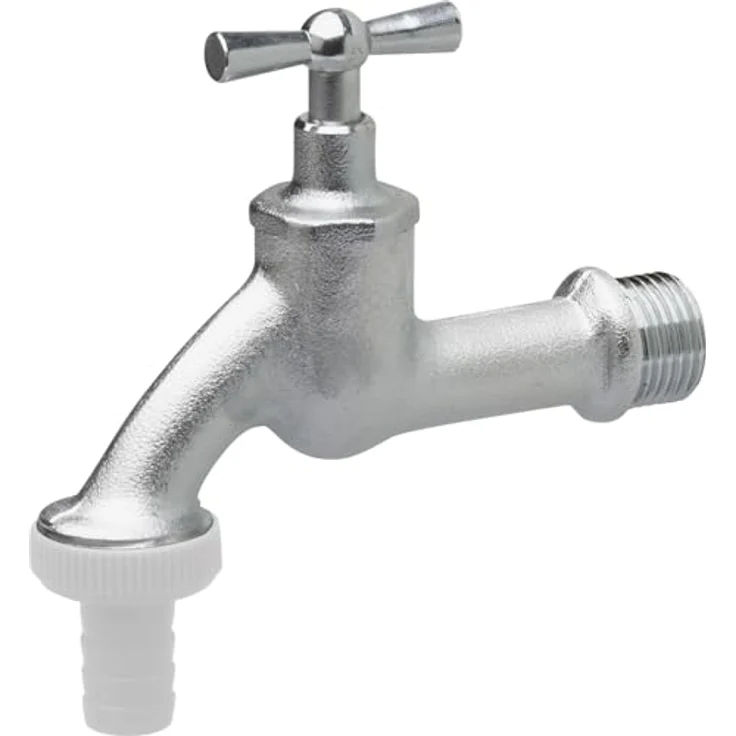 Cornat Kugelauslaufhahn - 20,95 mm (1-2 Zoll) AG - Inklusive Schlauchanschluss - Hochwertiges Messing - Ideal als Außenzapfstelle - Zapfhahn für Regentonnen - Wasserhahn - Absperrhahn - FLOR92590 Bewässerungszubehör – Bild 2