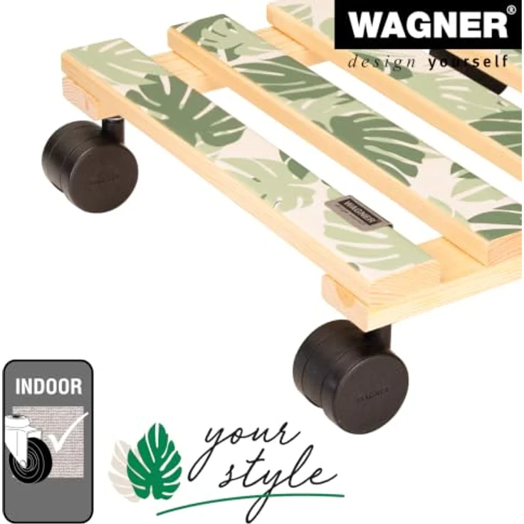 Wagner Multi Roller GH0645, Pflanzenroller 290 mm x 290 mm, Tragkraft 100 kg, grün – Bild 4