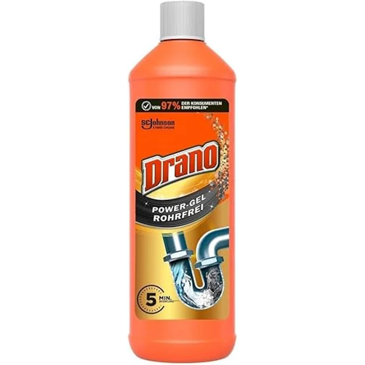 Drano Power-Gel Rohrreiniger 1000 ml – Bild 1