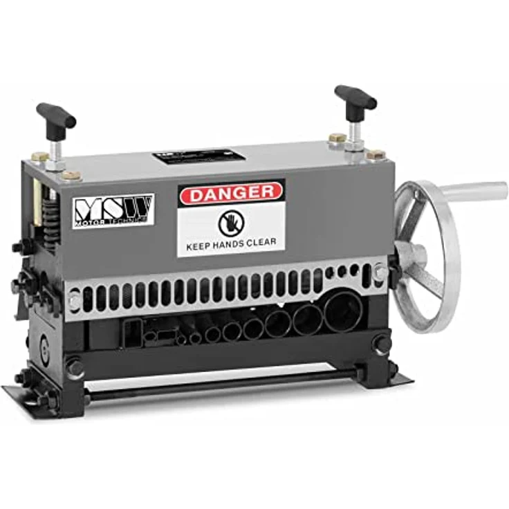 MSW MSW-WS-005 Kabelschälmaschine Abisoliermaschine Kabelabisloiermaschine (manuell, runde und flache Kabel 1,5-38 mm, 11 Kabeleinschübe, Messer speziell gehärtet) – Bild 1