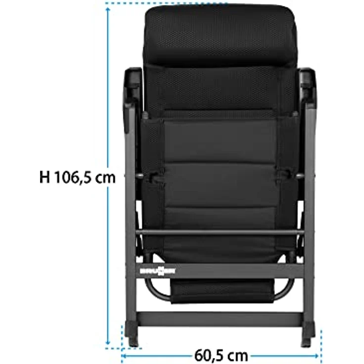 Brunner Polyester Campingstuhl Skye 3D Black schwarz – Bild 2