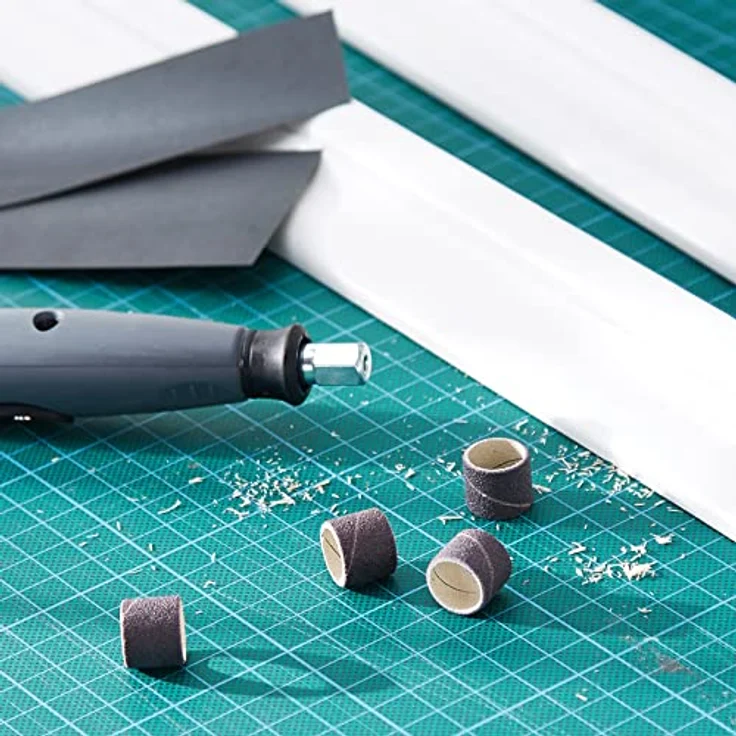 Dremel 432 Schleifband (Zubehörsatz für Multifuntionswerkzeug mit 6 Schleifbänder 13mm, Körnung 120 zum Gestalten und Ebnen von Holz, Kunststoff, Fiberglas etc.) – Bild 6