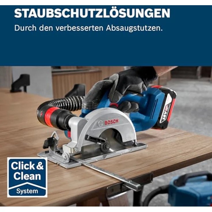 Bosch Professional 18V System Akku-Kreissäge GKS 18V-51 (Bürstenloser Motor, inkl. 1x Sägeblatt (140 mm), Parallelanschlag) – Bild 4