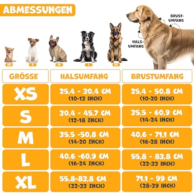 Lovpet LOVPET® Hundegeschirr No-Pull, atmungsaktiv & reflektierend, verstellbar mit Griff, Khaki - XL, inkl. Beutelrollen – Bild 3