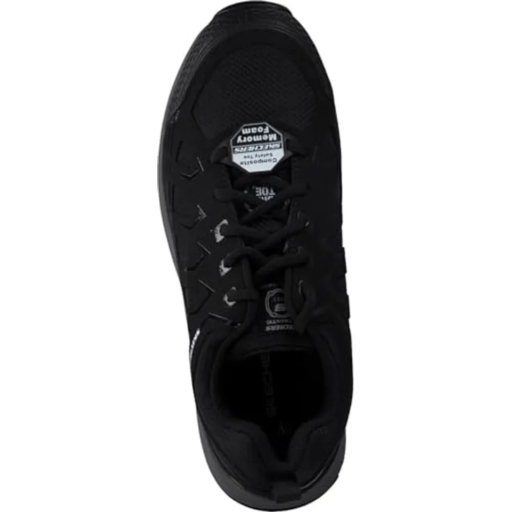 Skechers Works Malad II, Arbeitsschuhe mit Stahlkappe, rutschhemmend und ESD-fähig, Schwarz, Gr. 42.5 – Bild 7