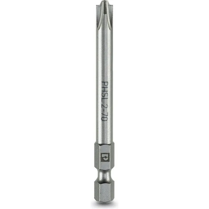 Phoenix Contact SF-BIT-PHSL 2-70, Bit-Set Plus/minus-Bit PH 2, 5 Stück, Werkzeugstahl zähhart