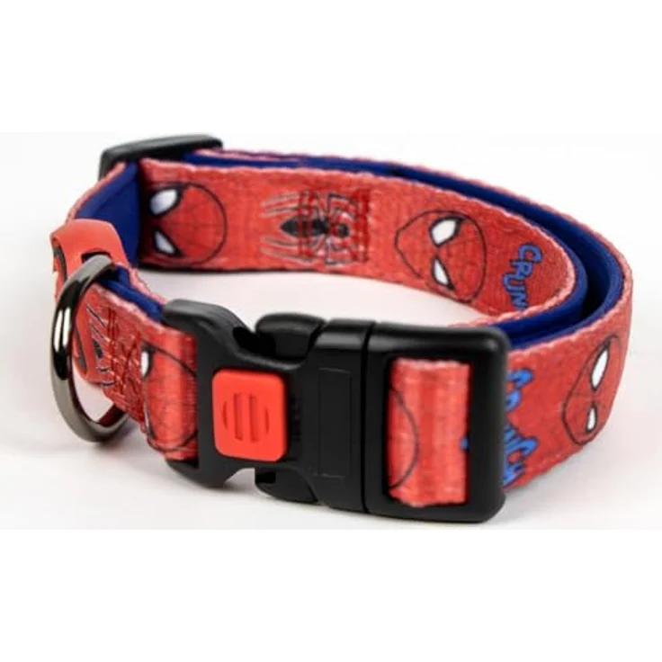 Cerda Hunde-Halsband Spiderman, verstellbares und robustes Polyester-Halsband in Größe S/M – Bild 4