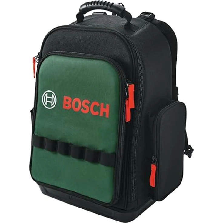 Bosch Home and Garden Werkzeug-Rucksack 1600A02ZA0, robuster Rucksack mit 39 Taschen und Gurten, gepolsterte Schultergurte und wasserdichter Boden – Bild 1