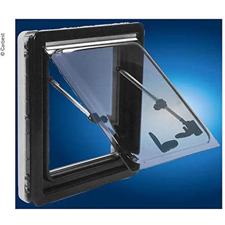 Carbest Ausstellfenster mit Verdunkelungssystem und Insektennetz - Maße: Breite 900mm - Höhe 450mm