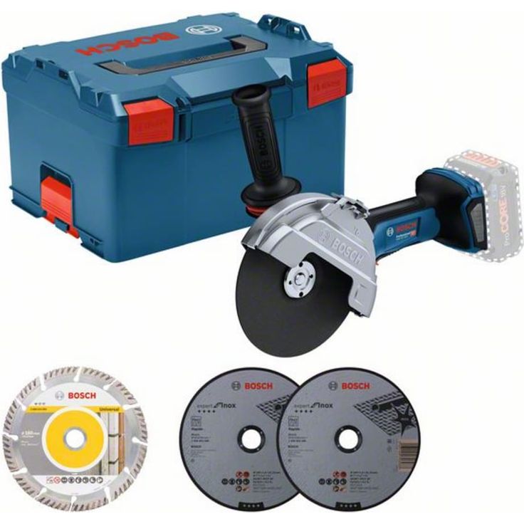 Bosch Professional, Winkelschleifer, GWS 18V-180 P L-BOXX (180 mm) – Bild 1