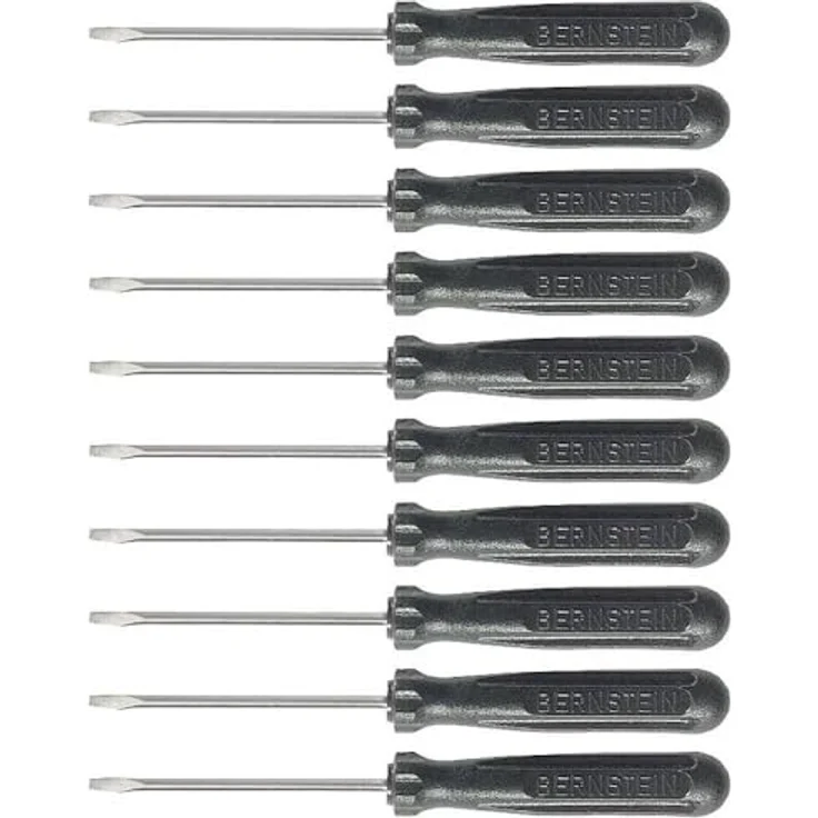 Bernstein Tools 4-301-VE10, Schlitz-Schraubendreher mit 2.0 Klingenbreite, Präzisionsklinge und stabiler Kunststoff-Griff – Bild 2