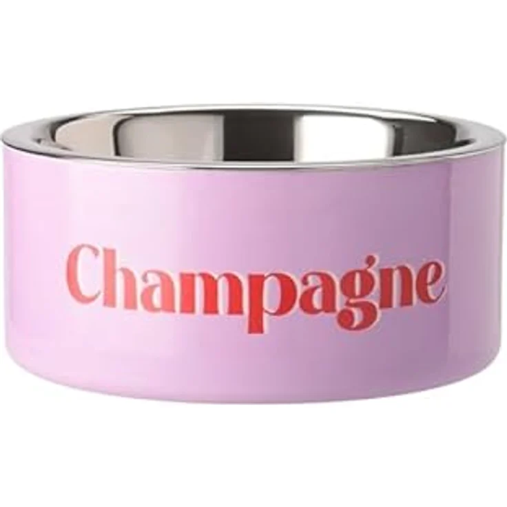 Giftcompany Futternapf Love Pets, Gr. M, Champagne, Eisen 20x9x20 cm, hellrosa – Bild 1