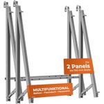 Solarway Balkonkraftwerk Halterung Schwarz Set Neigungswinkel 10-30°| Silber