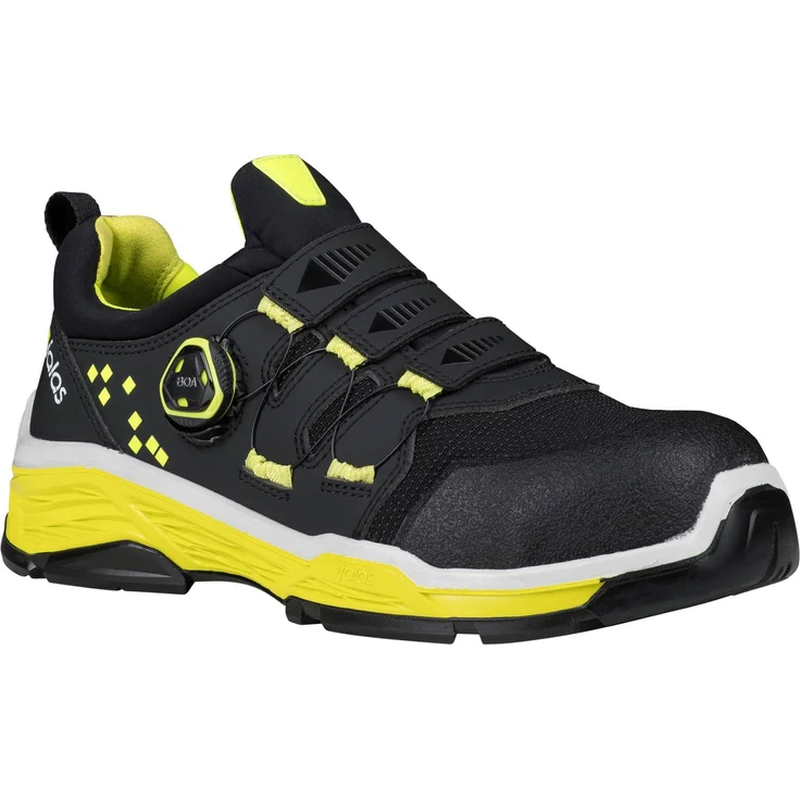 Ejendals Halbschuhe TIO 2068 S3 SRC M I C, Sicherheitsschuhe mit Aluminiumschutzkappe, schwarz/gelb, Gr. 38