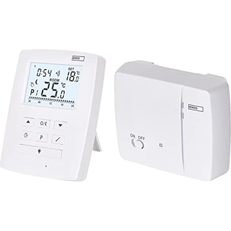 EMOS drahtloser OpenTherm-Raumthermostat, programmierbarer digitaler Temperaturregler für Heizung oder Klimaanlage, 9 Programme, Frostschutz, einstellbares Differential – Bild 1