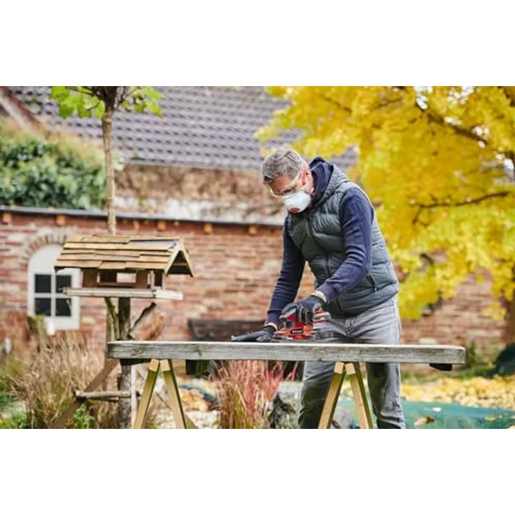 Einhell Akku-Schwingschleifer TC-OS 18/187 Li-Solo Power X-Change PXC (18V, Li-Ion, 187x97 mm Schleiffläche, 24000 (1/min), Micro-Klett, 2mm Schwingkreis, inkl. 1x Schleifpapier, ohne Akku und Ladegerät) – Bild 4