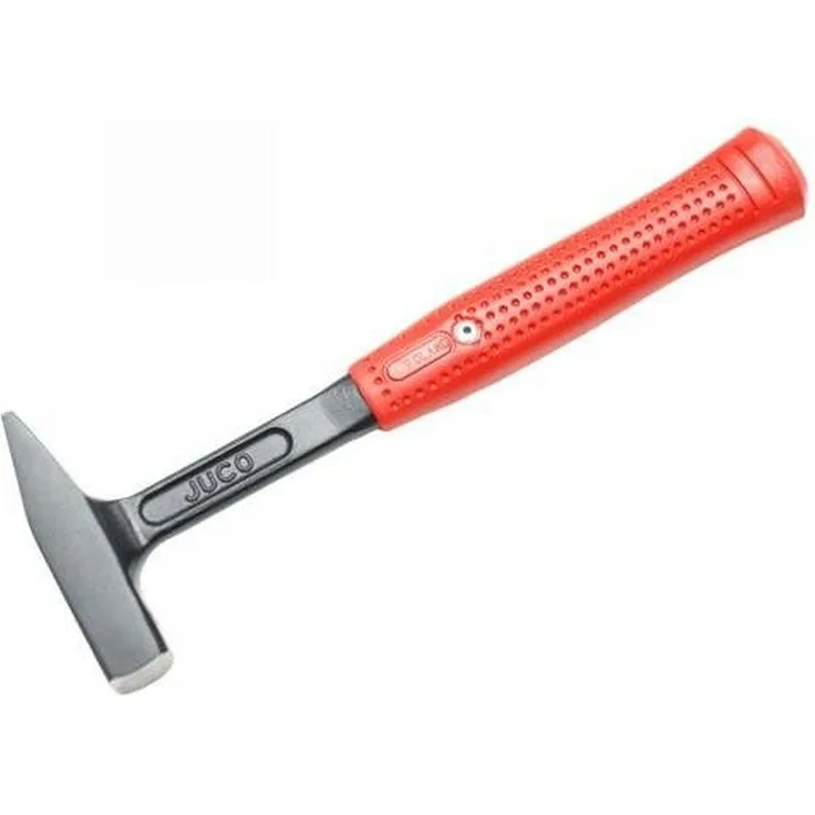 JUCO Schlosserhammer Monoblock 300 g, einteiliger Hammerkörper für Schlag- und Montagearbeiten
