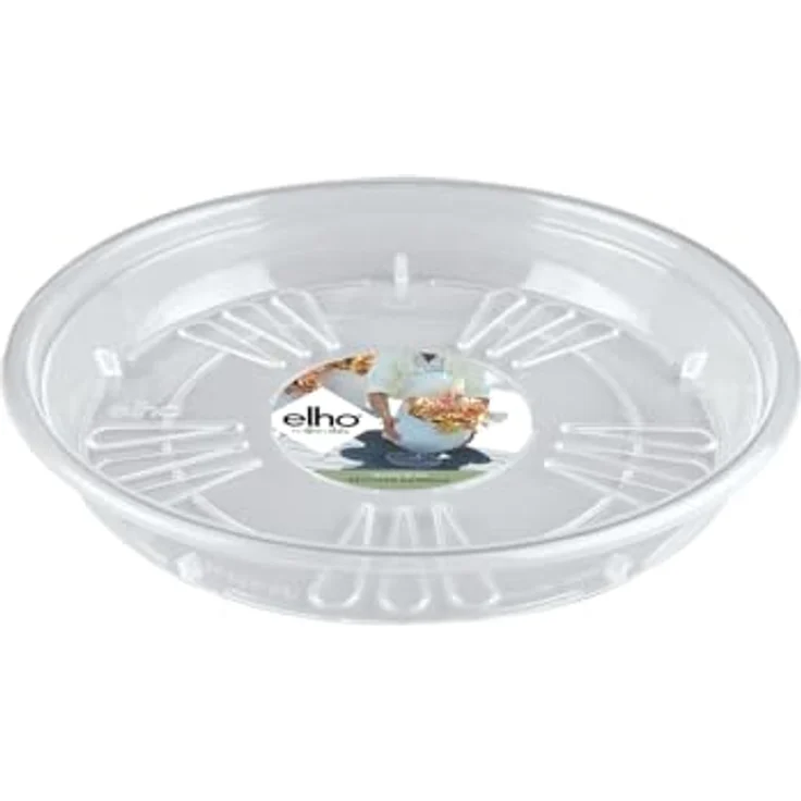 Elho Uni-untersetzer Rund 133m - Transparent - Drinnen & Draußen - Ø 32.6 x H 4.2 cm – Bild 2