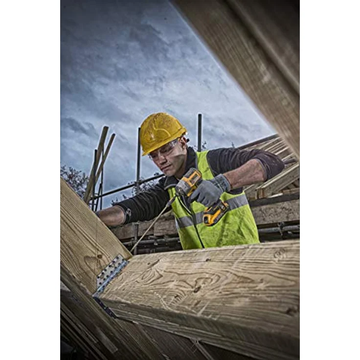 DeWalt XR Akku-Schlagschrauber (18 Volt, 5Ah, 205 Nm Drehmoment, 1-4 Zoll Innensechskant-Aufnahme, LED-Diodenring, inkl. 2x Akkus, 1x System-Schnellladegerät, Zubehör und TSTAK-Box) DCF887P2 – Bild 2