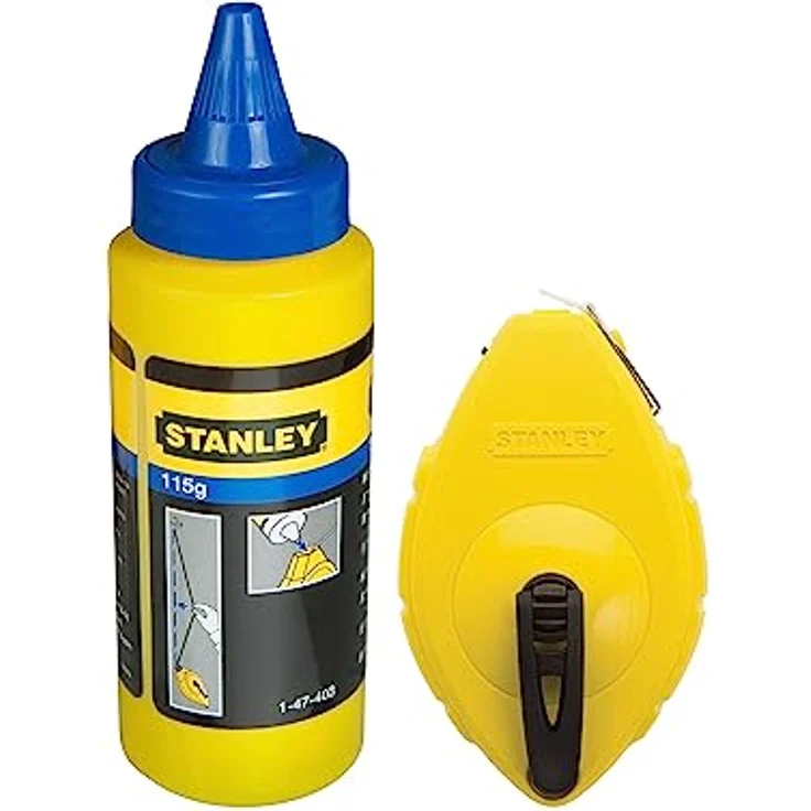 Stanley Schlagschnur, ABS-Kunststoff (Schiebefach, Edelstahl Endhaken, für 30 m Schnur) 0-47-440 – Bild 1