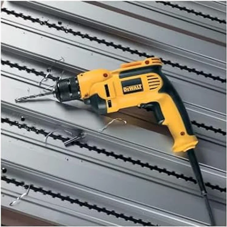 Dewalt 1-Gang Bohrmaschine (701 Watt, 10 mm Vollmetall-Schnellspannbohrfutter, ideal für präzise Bohrarbeiten mit kleinem Durchmesser in Holz und Metall) DWD112S-QS – Bild 3