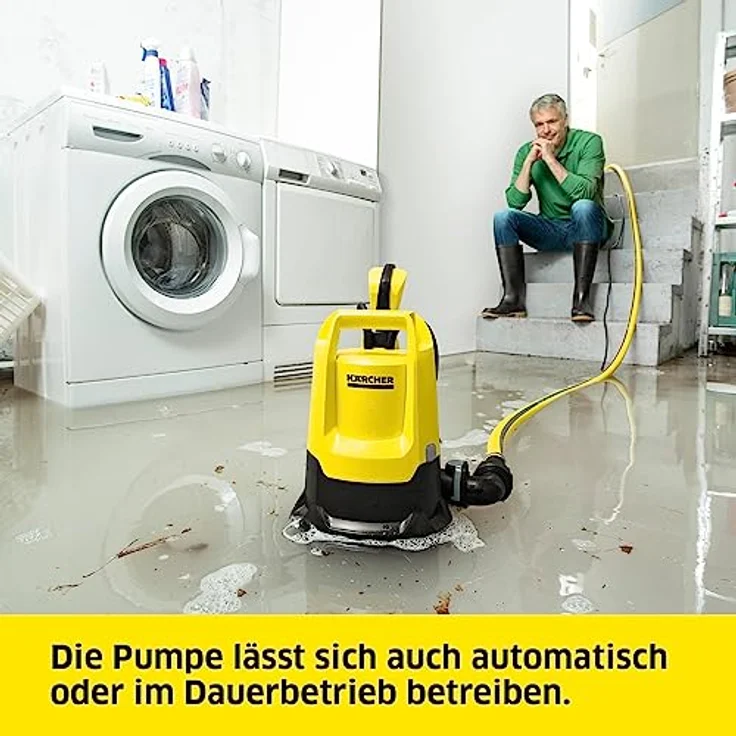 Kärcher SP 22.000 Dirt Schmutzwasser-Tauchpumpe, Fördermenge: 22.000 l/h, max. 7 m Eintauchtiefe, 30 mm Partikelgröße, 35 mm Restwasserhöhe, 0,8 bar Druck - Preisvergleich – Bild 4