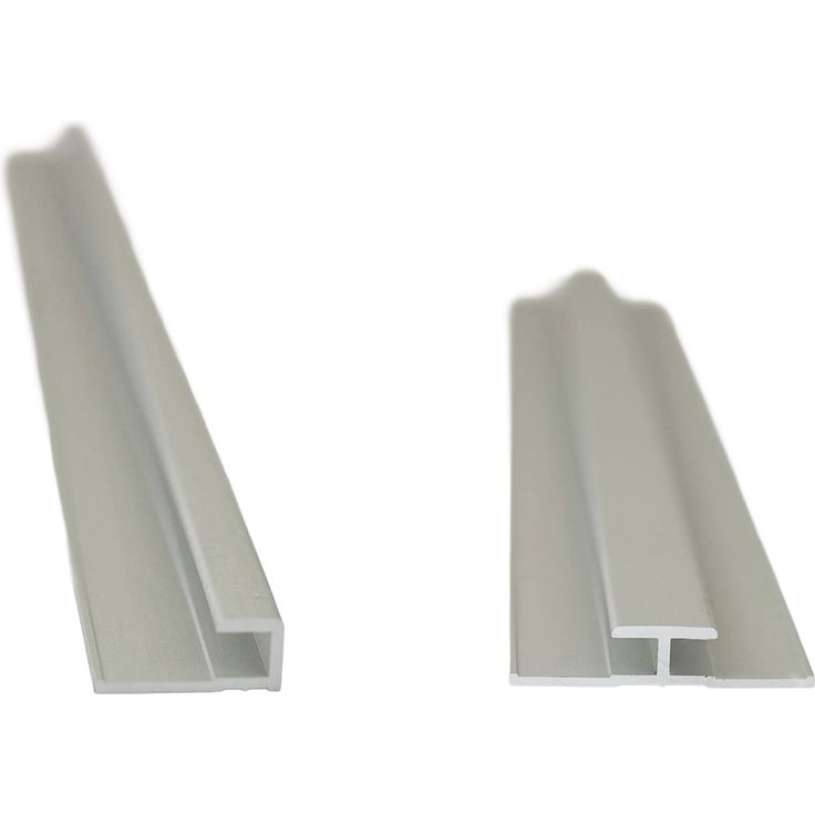Breuer Profil-Set 2 Quick72, Abschlussprofile und Verbindungsprofil 210 cm, Aluminium Silber