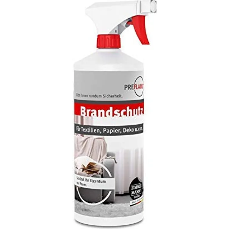 PREFLAMO® Brandschutzimprgnierung, 1 Liter, flammfest, geruchsneutral, fluorfrei und halogenfrei