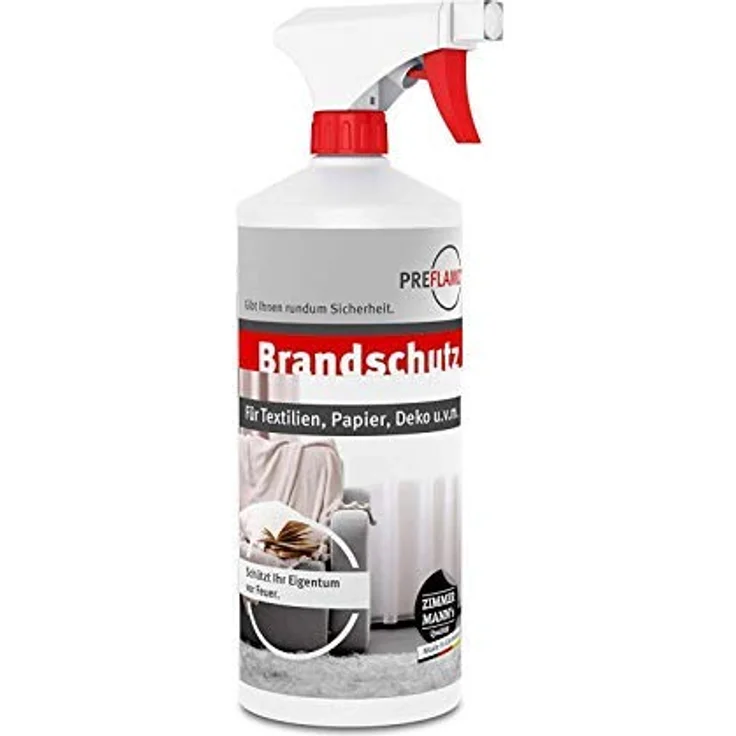 PREFLAMO® Brandschutzimprgnierung, 1 Liter, flammfest, geruchsneutral, fluorfrei und halogenfrei – Bild 1