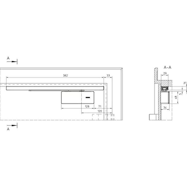 GEZE 184091, silber Türdämpfer ActiveStop aufliegend, Türdämpfung für Glastüren – Bild 3