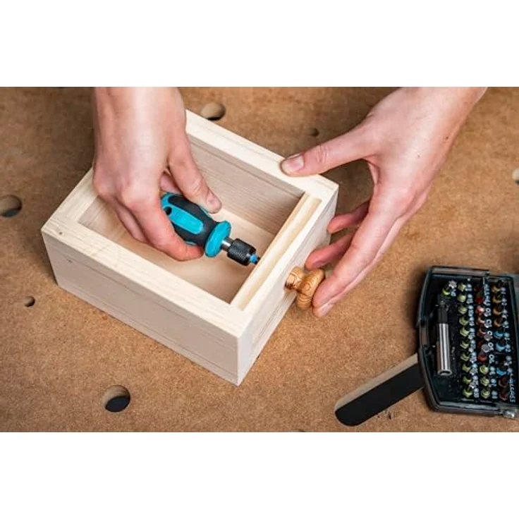 Wolfcraft 1239000 1 Handschraubendreher mit Bitaufnahme, 76 mm – Bild 2