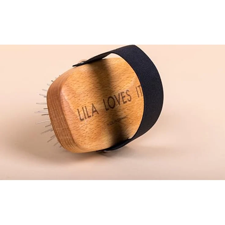 Langhaarbürste für Hunde – mit abgerundeten Metallzinke, vegan, mit Buchenholz, Made in Germany, BÜRSTE LANGHAAR von LILA LOVES IT – Bild 4