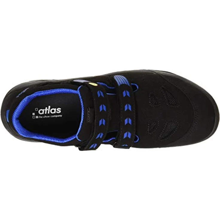 Atlas Schuhe TX 360 ESD, Arbeitsschuh mit Stahlkappe, schwarz/blau, Weite 10, antistatisch, öl- und benzinbeständig – Bild 5