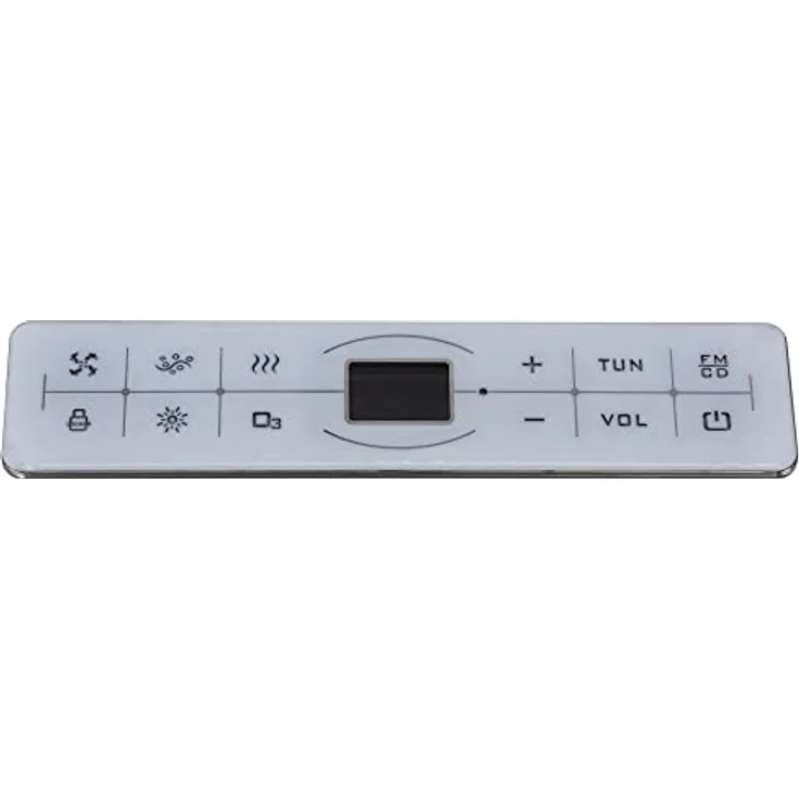 Basera® Whirlpool-Badewanne CLASSIC Indoor Eck-Whirlpool Badewanne Maui 130 x 130 cm, (Komplett-Set), LED-Farblichtambiente, Touchpanel, Bluetooth, Radio, Weiß – Bild 5