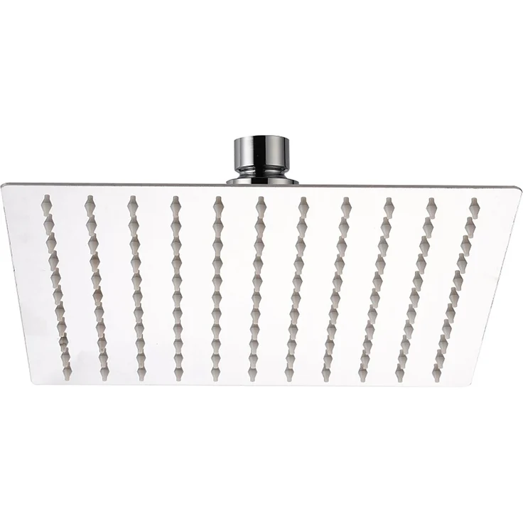 Aurlane Kopfbrause Edelstahl quadratisch 25 cm, Duscharmatur mit Antikalknoppen und einfacher Montage