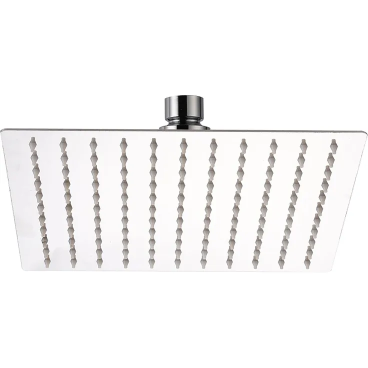 Aurlane Kopfbrause Edelstahl quadratisch 25 cm, Duscharmatur mit Antikalknoppen und einfacher Montage