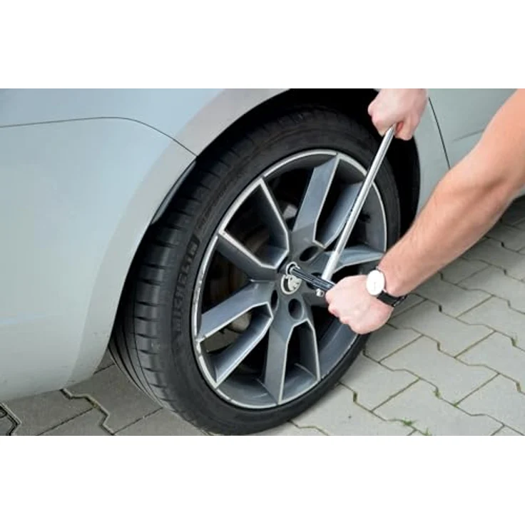 Cartrend Catrend Radmutternschlüssel Vario, innovativer Drehmomentschlüssel für einfachen Reifenwechsel, inkl. Stecknüsse 17/19/21/23 mm, mit Aufbewahrungstasche – Bild 5