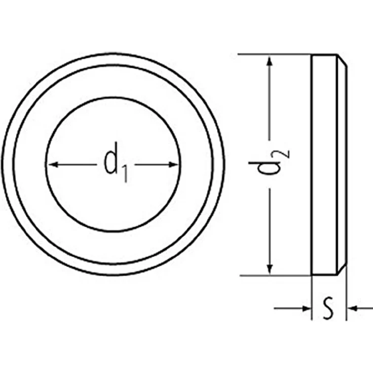 PARCO Unterlegscheiben M13 13,0 mm DIN 125 A verzinkt, 100 Stück – Bild 2