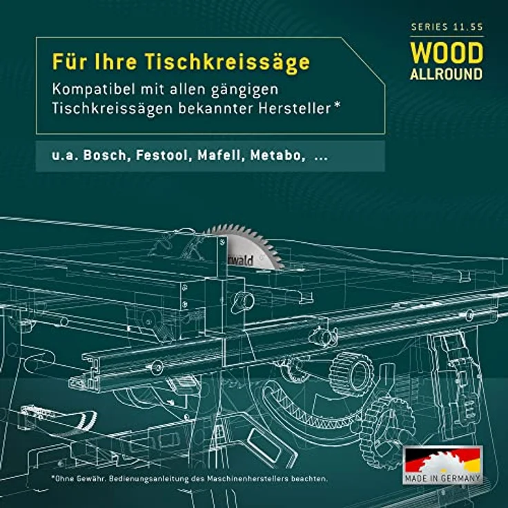 Bayerwald HM Kreissägeblatt - 250 x 3.2 x 30 Z=80 VW – Bild 4