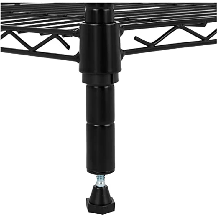 AmazonBasics Lagerregal mit 5 Regalböden, bis zu 160 kg pro Regalboden, Schwarz – Bild 3