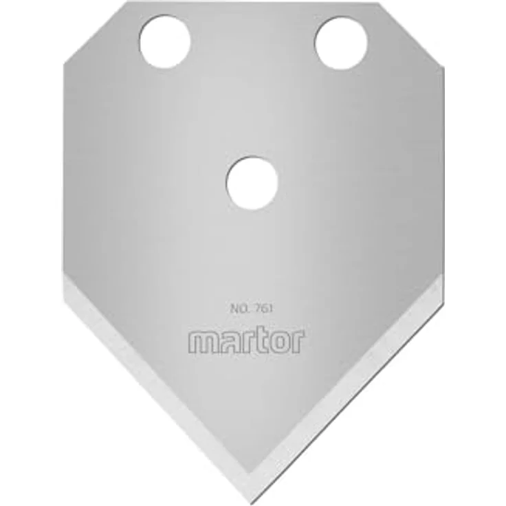 Martor Cuttermesser 761.60, Ersatzklinge SPITZKLINGE mit Spezialschliff, 10er Pack, 2-fach nutzbar – Bild 1