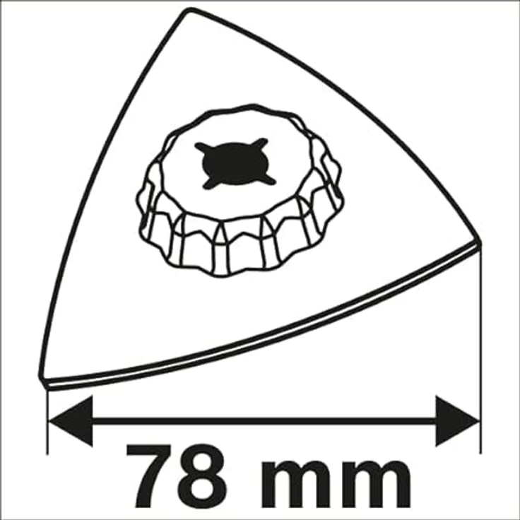 Bosch 2609256 F13 Schleifplatte AVZ 90 RT2 Körnung 20 Zubehör Starlock, schwarz – Bild 6