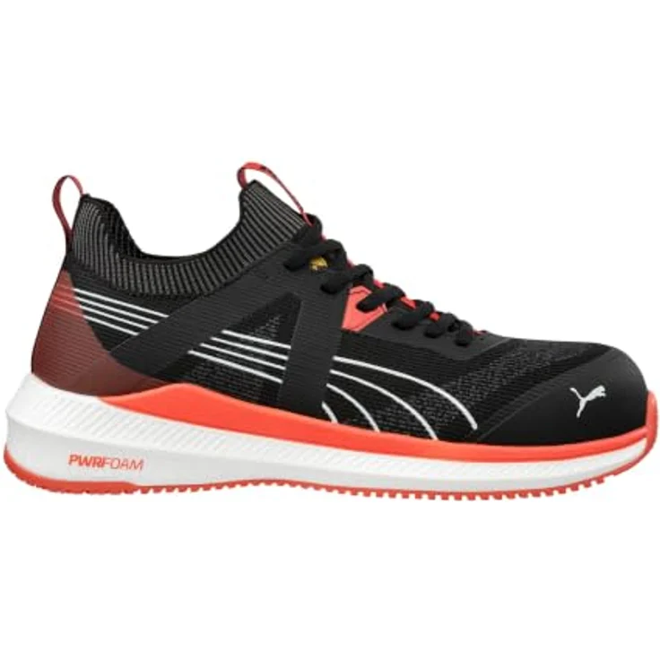 Puma Sicherheitsschuh Turbo black/red low S1PS, ESD, HRO, FO, SR, 300°C hitzebeständig, Größe 47 – Bild 2
