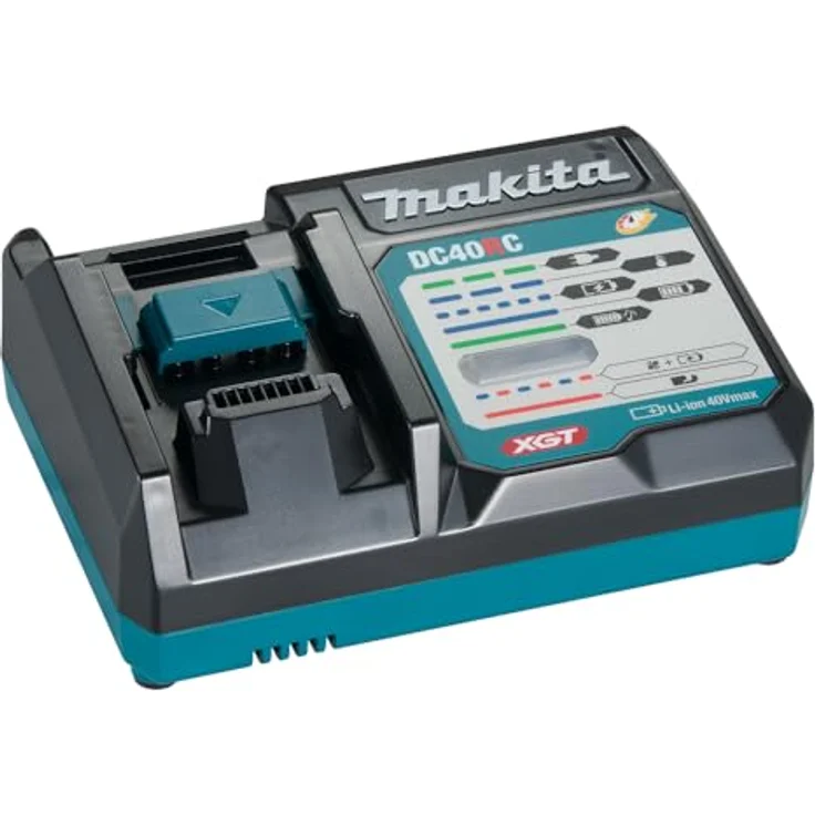 Makita 191M90-3 Oplader XGT DC40RC, Ladegerät für 40 V Max Li-Ion-Akkus mit Schnellladefunktion und Temperaturmanagement – Bild 1