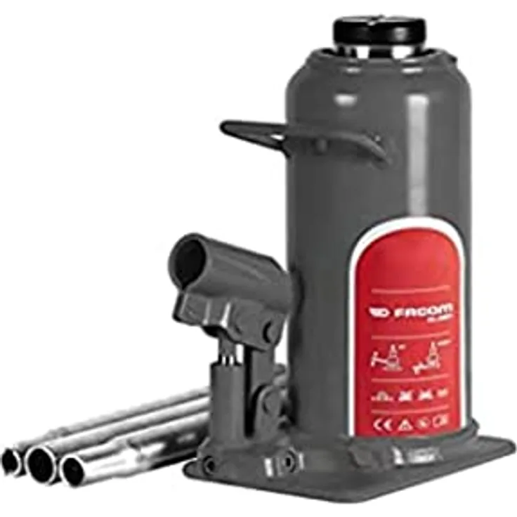 Facom DL. 8bti Flaschenwagenheber, 8T Tragkraft, grau