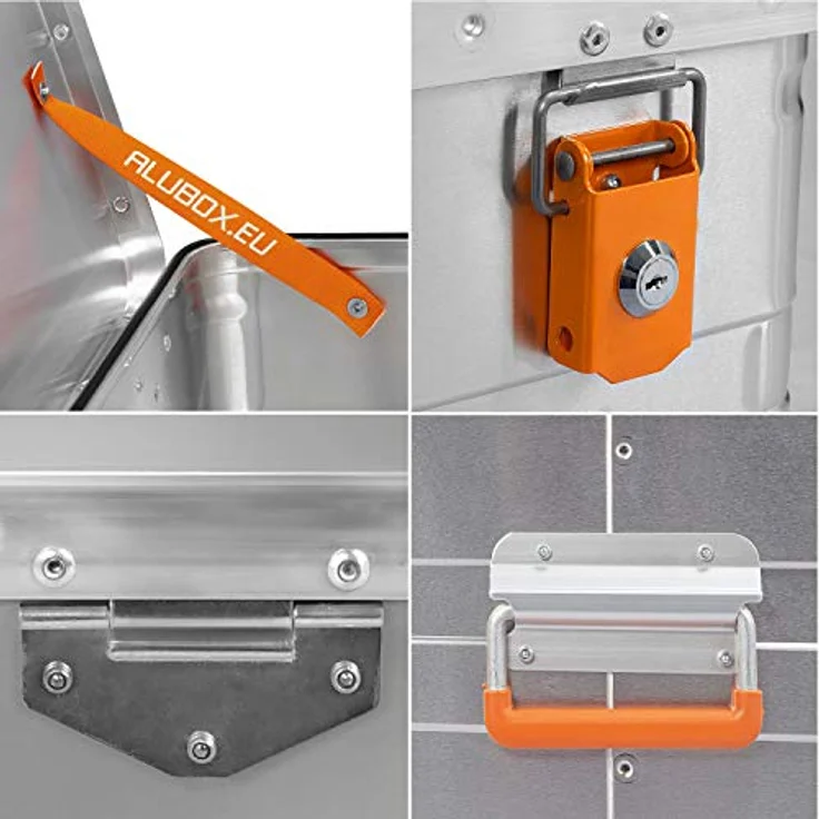 Alubox B29 - Aluminium Transportbox 29 Liter Alukiste mit Gummidichtung - Inhalt vor Staub und Spritzwasser geschützt, abschließbar – Bild 5