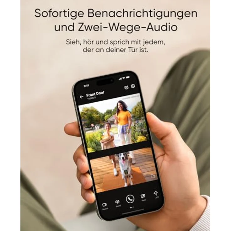 eufy Security Video türklingel E340, Dual türklingel mit Kamera mit Paketerkennung, 2K Full HD Farb-Nachtsicht, Kabel- oder Akkubetrieben, kompatibel mit HomeBase S380, Gebührenfrei – Bild 2